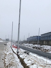Многополосная скоростная автомагистраль Юго-Восточная хорда поставка опор освещения СФ-400  